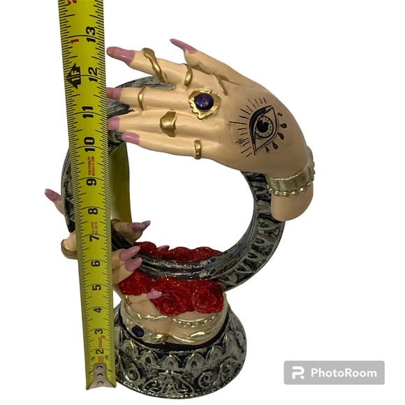 Fortune teller mirror with red roses oddity hallows Eve - Picture 12 of 12